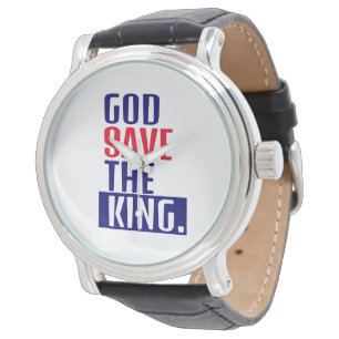 God redt de koning. horloge