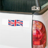 God redt de koning met Union Jack Bumpersticker (Op Truck)
