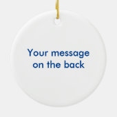 God redt de koning met Union Jack Keramisch Ornament (Achterkant)