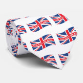 God redt de koning met Union Jack Stropdas (Opgerold)