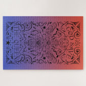 god redt de koningin legpuzzel (Horizontaal)