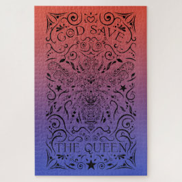 god redt de koningin legpuzzel