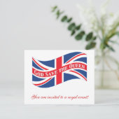 God redt de koningin met de unifar kaart (Staand voorkant)