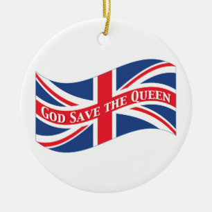 God redt de koningin met de unifar keramisch ornament