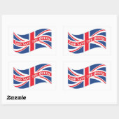 God redt de koningin met de unifar rechthoekige sticker (Vel)