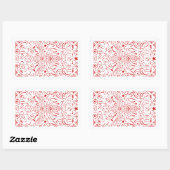 god redt de koningin rechthoekige sticker (Vel)