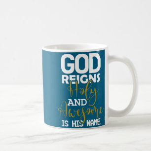 God regeert heilig en geweldig is naam pasen koffiemok