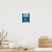 God regeert heilig en geweldig is naam pasen poster (Keuken)