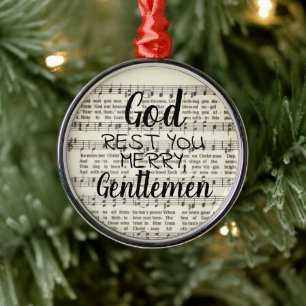 God Rest u Merry, Gentlemen Metal Ornament