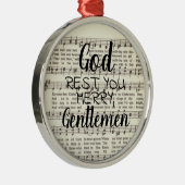 God Rest u Merry, Gentlemen Metal Ornament (Rechts)