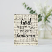 God Rest u Merry, heren Briefkaart (Staand voorkant)