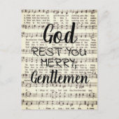 God Rest u Merry, heren Briefkaart (Voorkant)