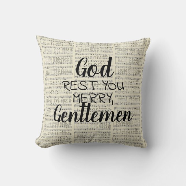 God Rest u Merry, heren Kussen (Voorkant)