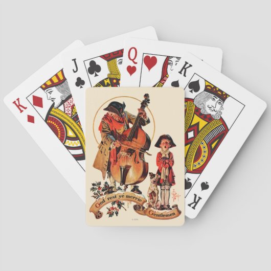 God Rest Ye Merrie Gentlemen Speelkaarten (Achterkant)