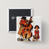 God Rest Ye Merrie Gentlemen Vierkante Button 5,1 Cm (Voorkant /achterkant)