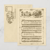 God Rest Ye Merry Gentlemen CC0604 Briefkaart (Voorkant / Achterkant)