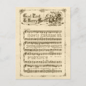 God Rest Ye Merry Gentlemen CC0604 Briefkaart (Voorkant)