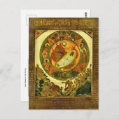 God Rested on the 7th Day Orthodox Christian Icon  Briefkaart (Voorkant / Achterkant)