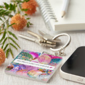 God Restores Christian Faith Disco Ball Sleutelhanger (Voorkant Rechts)