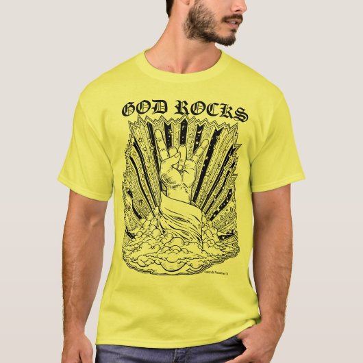 GOD ROCKS T-SHIRT (Voorkant)