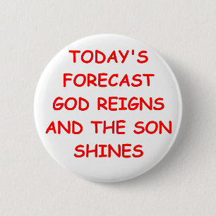 GOD RONDE BUTTON 5,7 CM