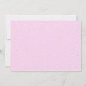 God roze Unicorn Horse White Birthday Baby shower Kaart (Achterkant)