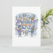 God rust u vrolijke heren kaart (Staand voorkant)