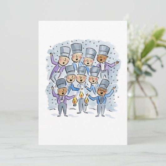 God rust u vrolijke heren kaart (Staand voorkant)