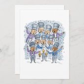 God rust u vrolijke heren kaart (Voorkant / Achterkant)