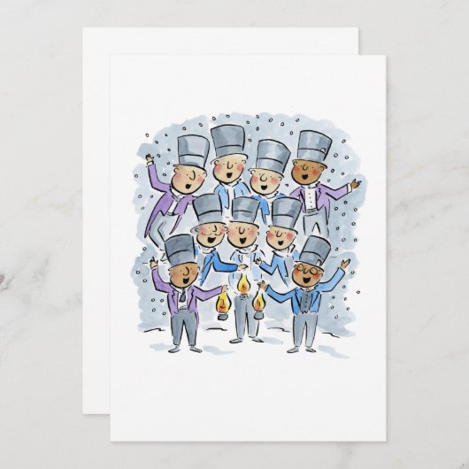 God rust u vrolijke heren kaart (Voorkant / Achterkant)