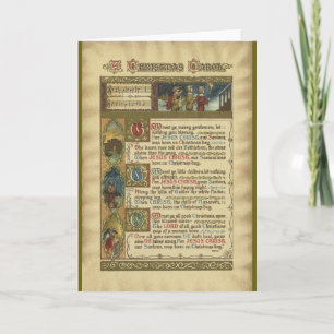 God rust u vrolijke heren kerst Kaart
