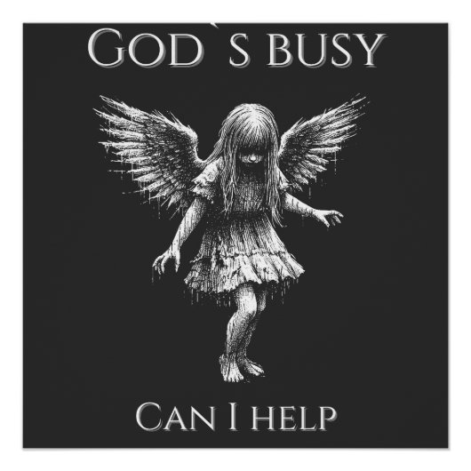 God’s Busy – Demon Girl Perfect Poster (Voorkant)