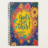 God’s Got This Gepersonaliseerde Bloemen Planner (Voorkant)