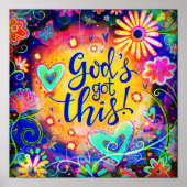 God’s Got This Quote  Inspirivity Faith Poster (Voorkant)