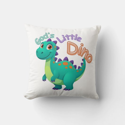God’s Little Dino Pillow Kussen (Voorkant)