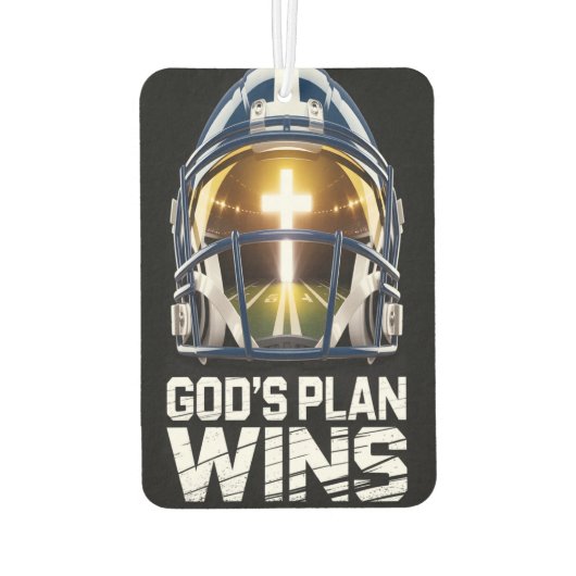 God’s Plan Football Helmet Air Freshener Luchtverfrisser (Achterkant)