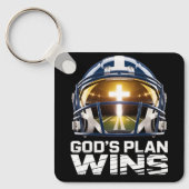 God’s Plan Football Helmet Keychain (Voorkant)
