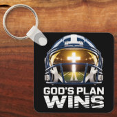 God’s Plan Football Helmet Keychain (Voorkant)
