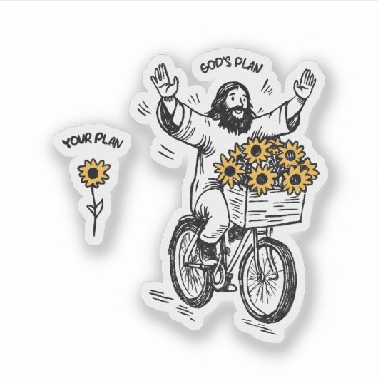 God’s Plan vs Your Plan Sticker (Voorkant)