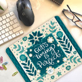 God’s Timing Inspirerende Bloemen Quote Muismat