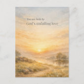 God’s Unfailing Love Christian Encouragement Briefkaart (Voorkant)