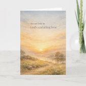God’s Unfailing Love Christian Encouragement Kaart (Voorkant)