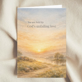 God’s Unfailing Love Christian Encouragement Kaart