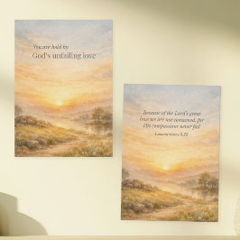 God’s Unfailing Love Christian Encouragement Notitiekaartje