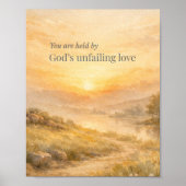 God’s Unfailing Love Christian Encouragement Poster (Voorkant)