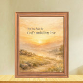 God’s Unfailing Love Christian Encouragement Poster