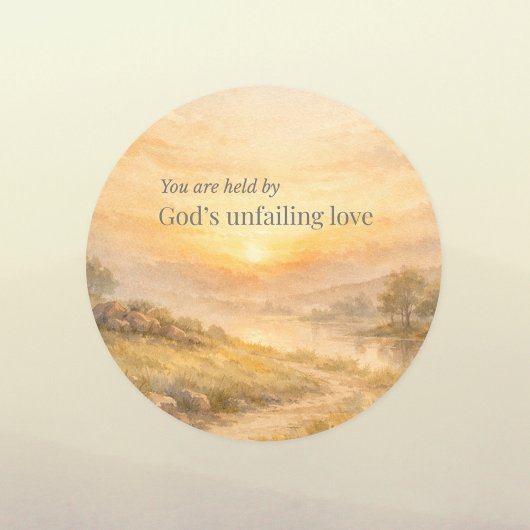 God’s Unfailing Love Christian Faith Sticker