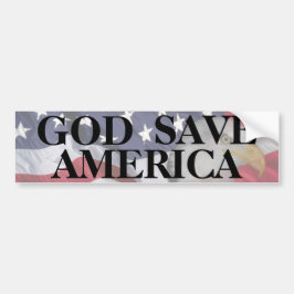 GOD SAVE AMERICA BUMPERSTICKER