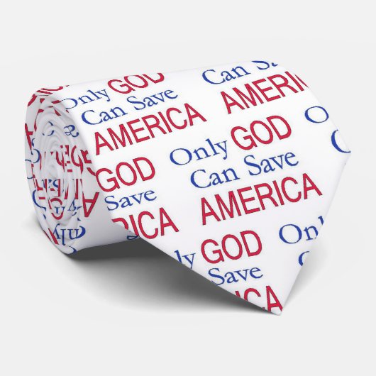 God Save America Stropdas (Opgerold)