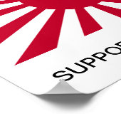 GOD SAVE JAPAN STEUN TSUNAMI RELIEF! POSTER (Hoek)